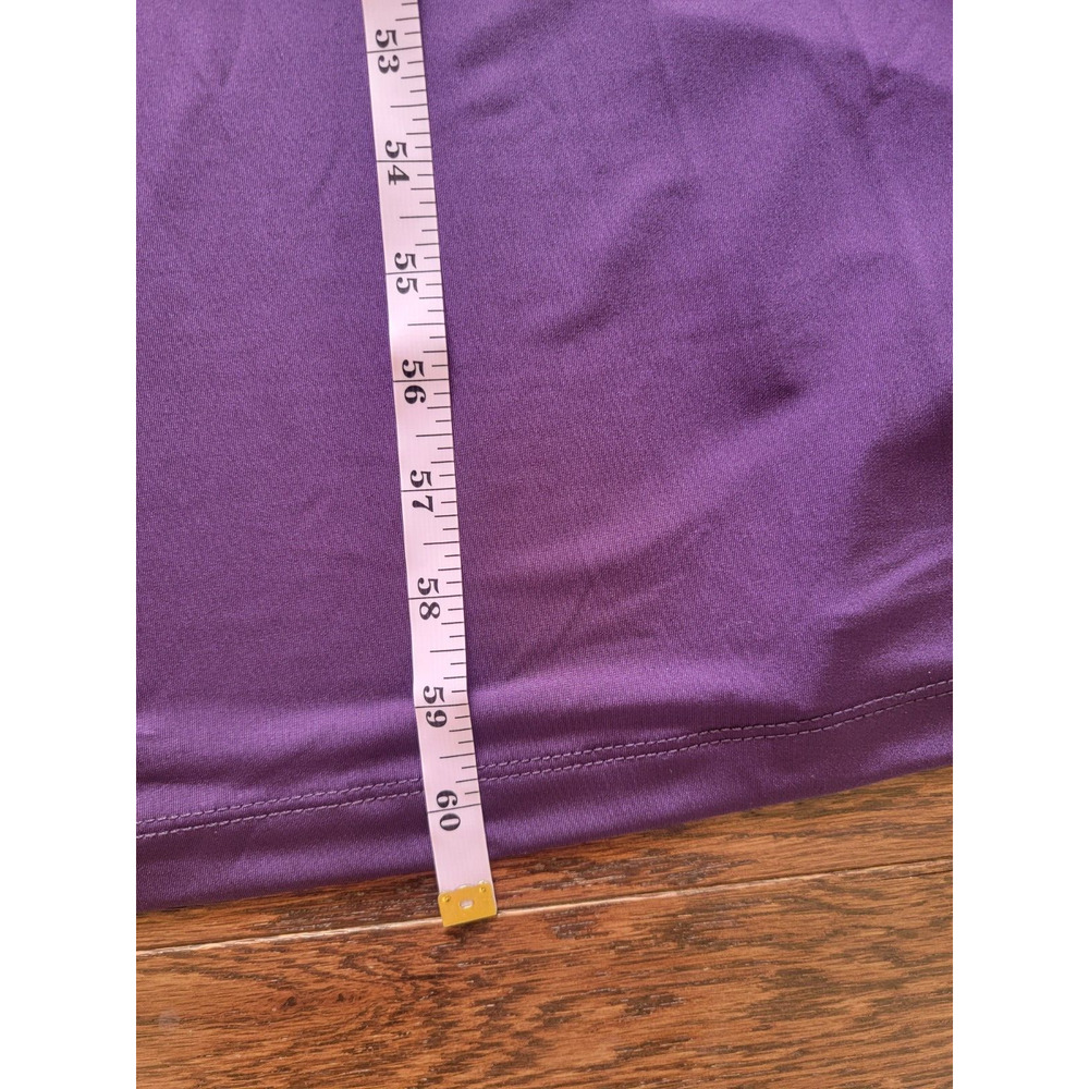 NWT Lulus Womens XL Maxi Dress Faux Wrap V Neck Long Sleeve Purple - Picture 4 of 10
